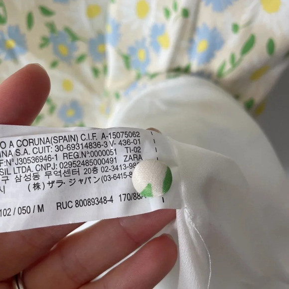 Zara Satin Effect Floral  Mini Dress Size Medium - Picture 8 of 10